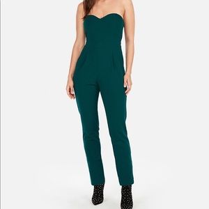 Express Strapless sweetheart neck jumpsuit